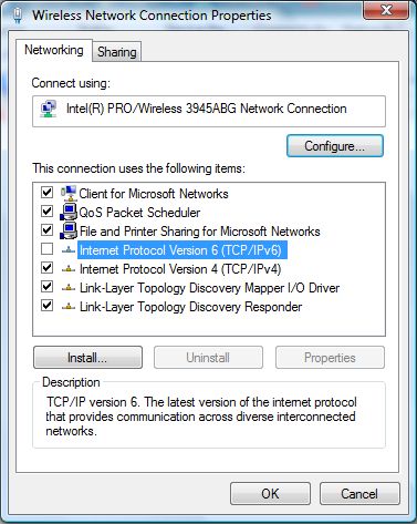 Disable IPv6